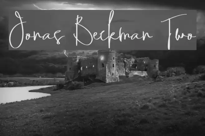 Jonas Beckman Two Font examples