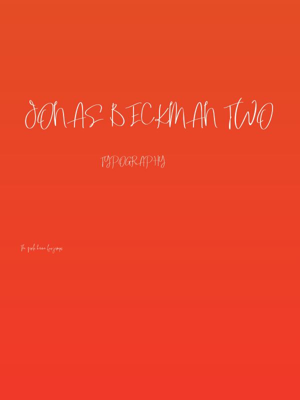 Jonas Beckman Two Poster