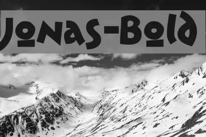 Jonas-Bold Шрифта examples