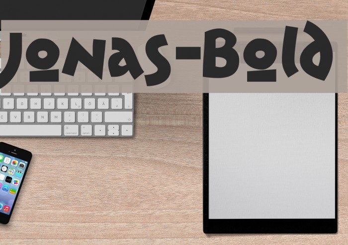 Jonas-Bold Font examples