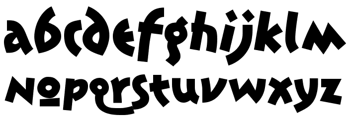 Jonas-Bold Font LOWERCASE