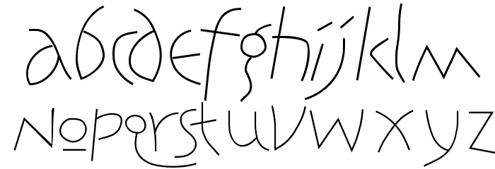 Jonas-Light Font LOWERCASE
