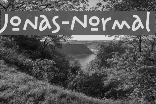 Jonas-Normal フォント examples