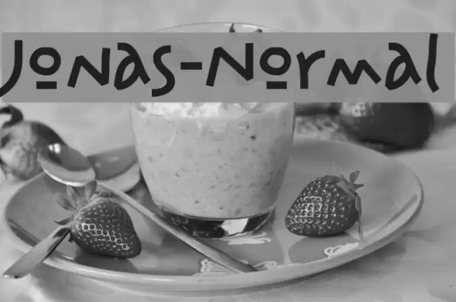 Jonas-Normal フォント examples
