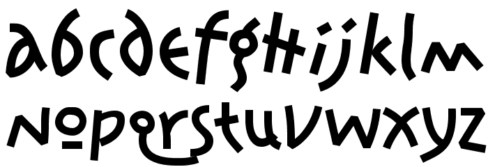 Jonas-Normal Font LOWERCASE