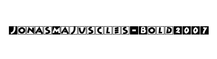 JonasMajuscles-Bold2007 Font