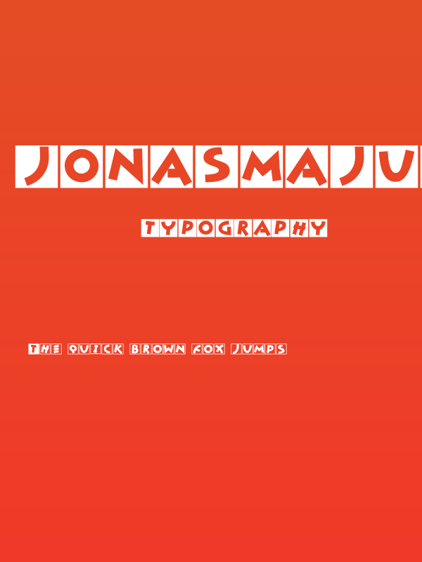 JonasMajuscles-Bold2007 Poster