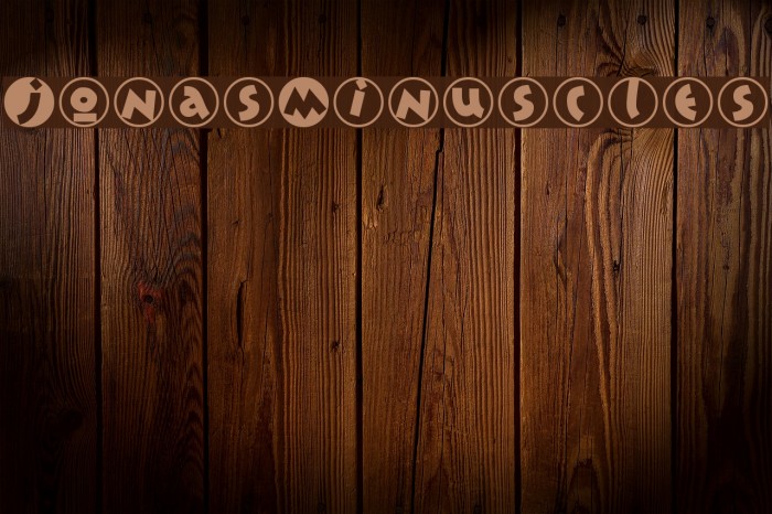 JonasMinuscles Font examples
