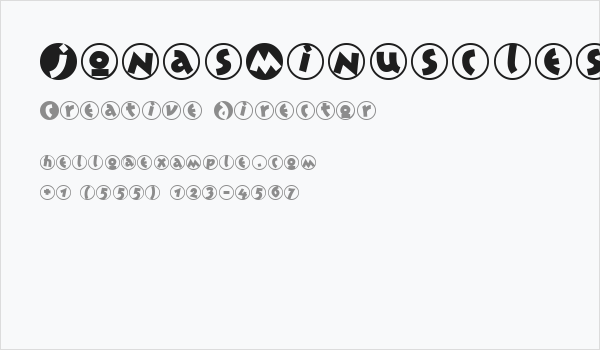 JonasMinuscles Business Card