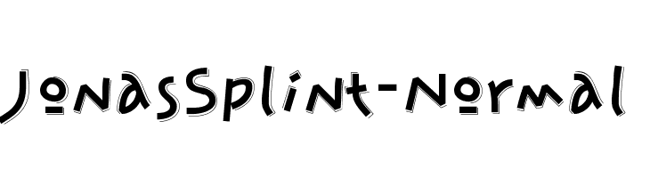 JonasSplint-Normal  Free Fonts Download