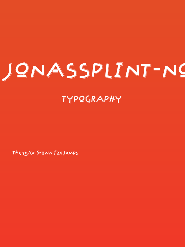 JonasSplint-Normal Poster