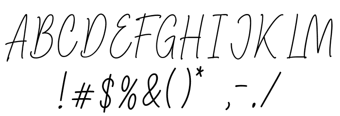 Jonathan Signature Font OTHER CHARS