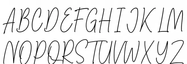 Jonathan Signature Caratteri MAIUSCOLE