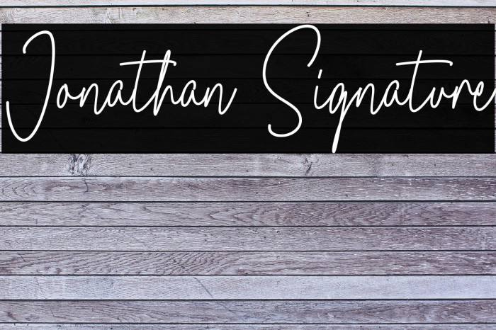 Jonathan Signature Example 2