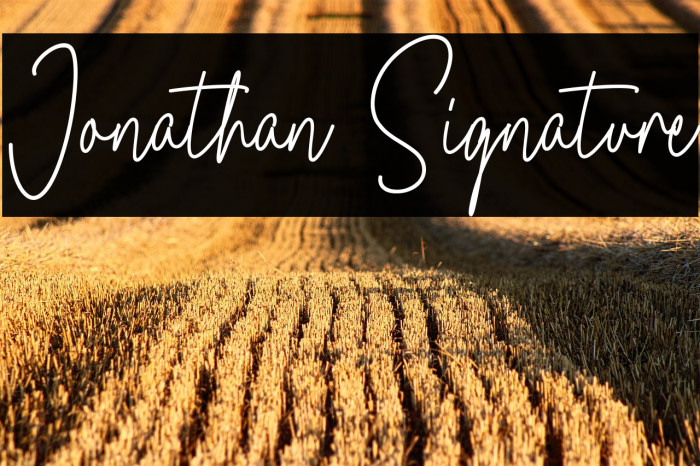 Jonathan Signature Example 3