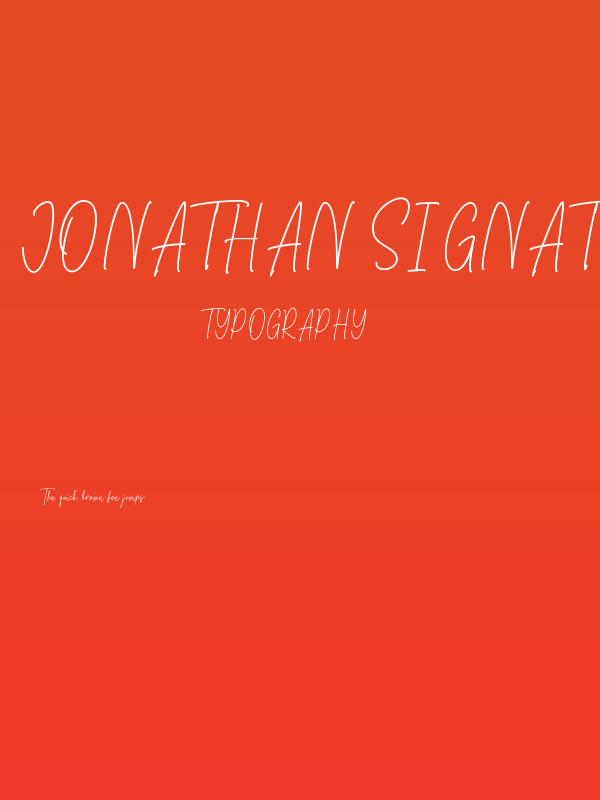 Jonathan Signature Poster
