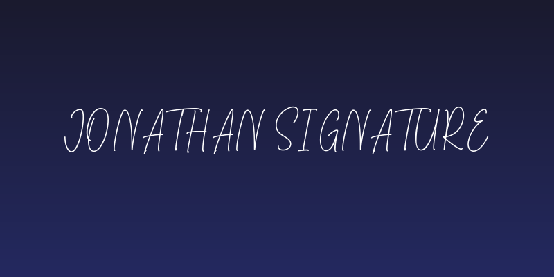Jonathan Signature Social Header