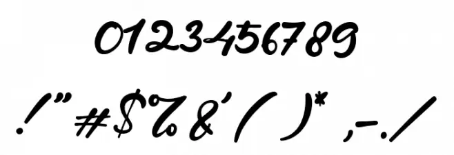 Jonathan Smith Font OTHER CHARS