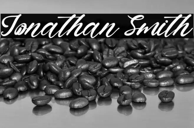 Jonathan Smith Font examples