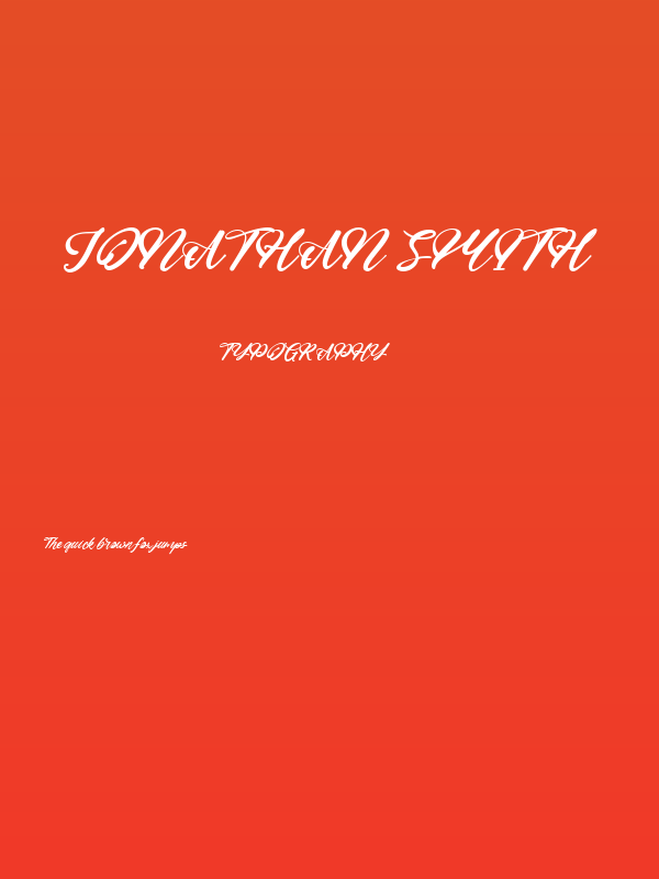 Jonathan Smith Poster