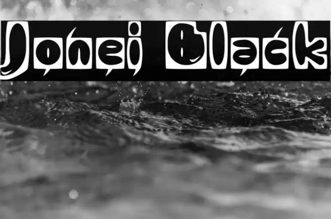 Jonei Black Caratteri examples