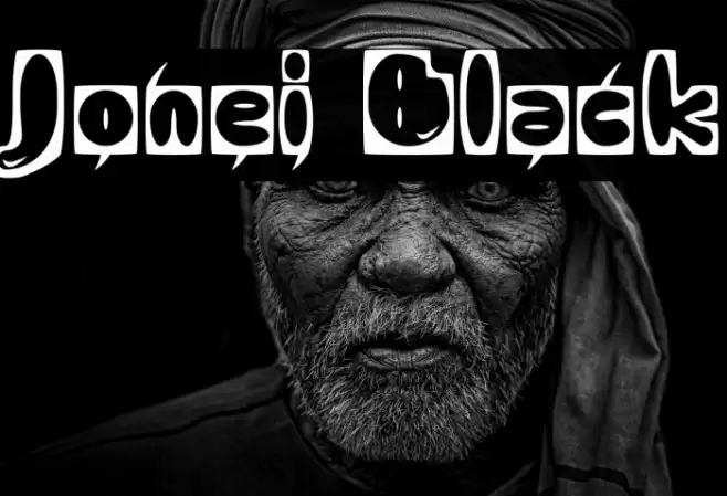 Jonei Black Caratteri examples