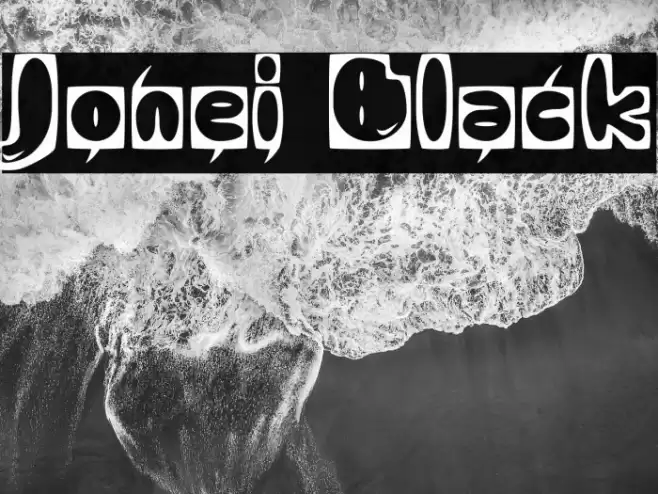 Jonei Black Caratteri examples