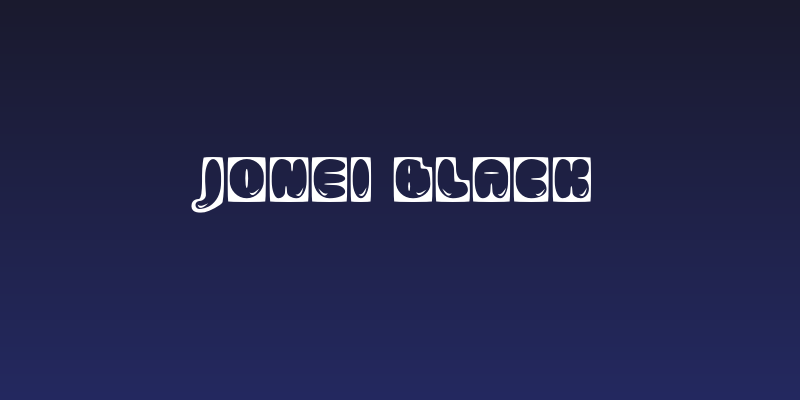 Jonei Black Social Header