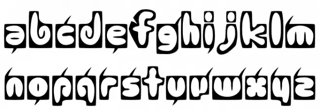 Jonei Black फ़ॉन्ट लोअरकेस