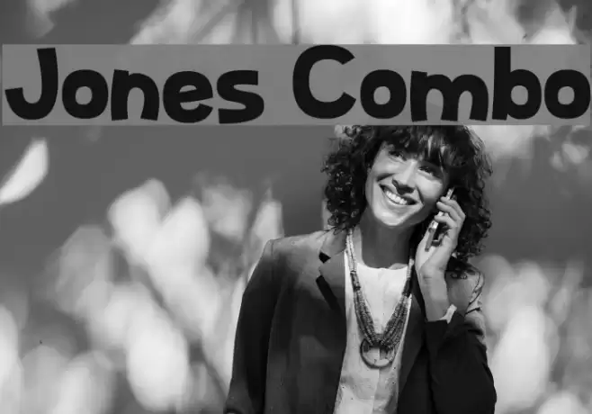 Jones Combo Schriftart examples