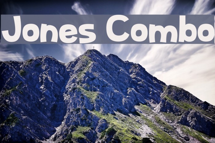 Jones Combo Font examples
