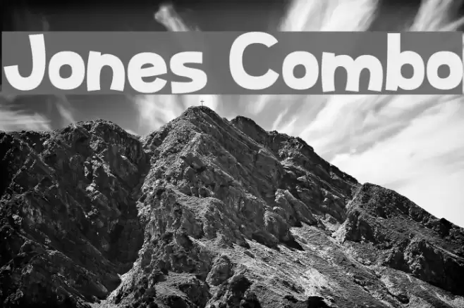 Jones Combo Schriftart examples