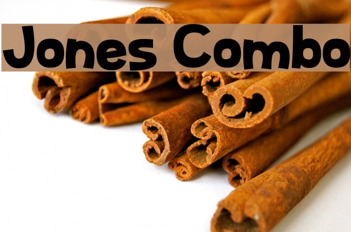 Jones Combo Font examples