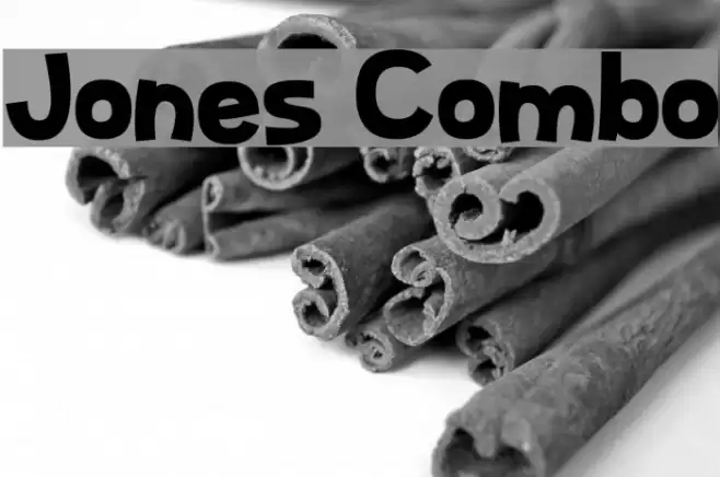Jones Combo Schriftart examples
