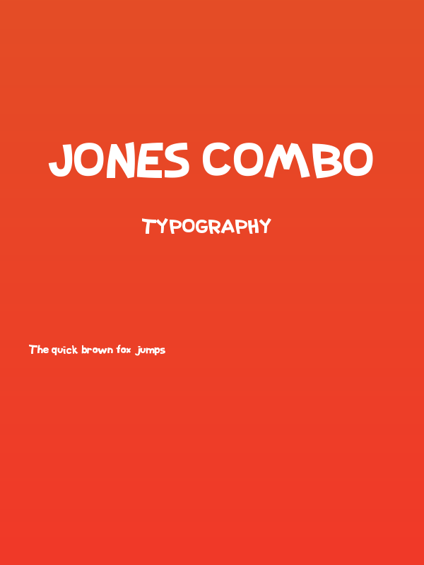Jones Combo Poster