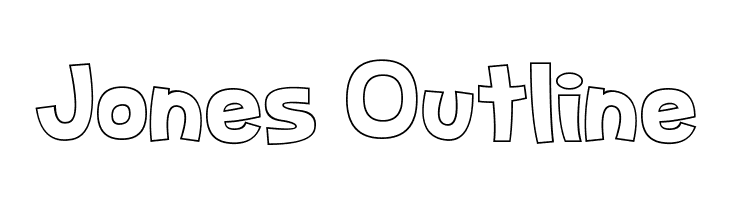 Jones Outline  नि: शुल्क फ़ॉन्ट्स डाउनलोड
