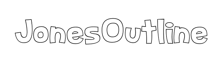 Jones Outline  font caratteri gratis