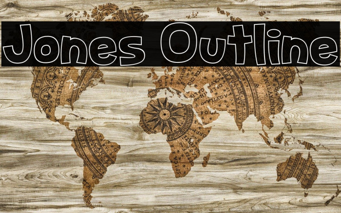 Jones Outline Font examples