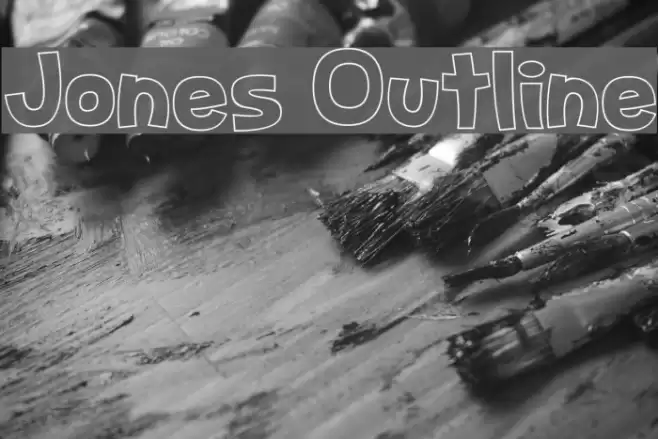 Jones Outline Font examples