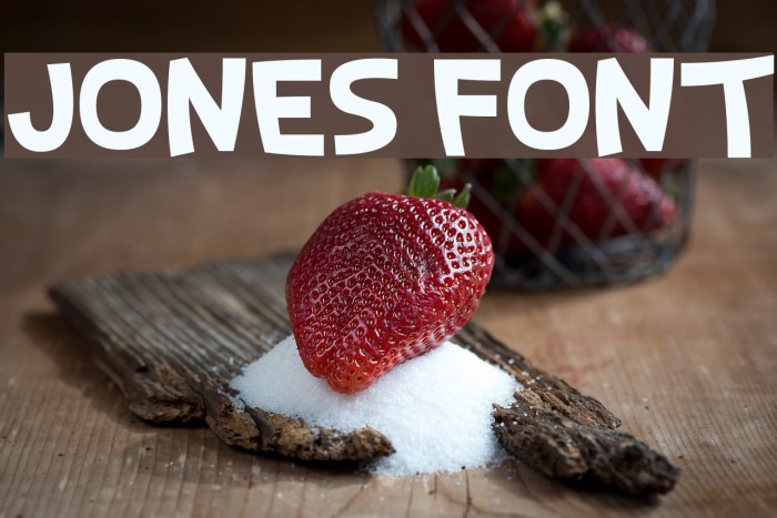 Jones Font examples