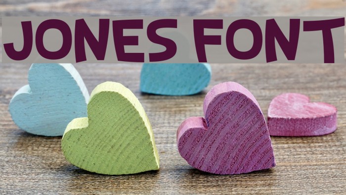 Jones Font examples