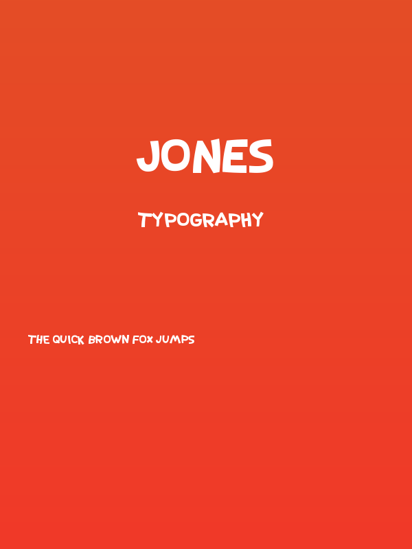 Jones Poster