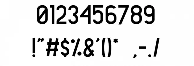 JonesanDemo Font OTHER CHARS