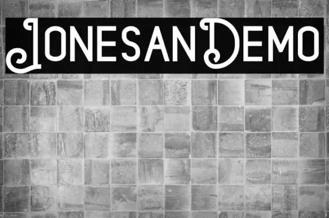 JonesanDemo Font examples