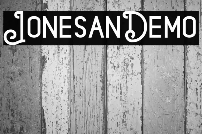JonesanDemo Font examples