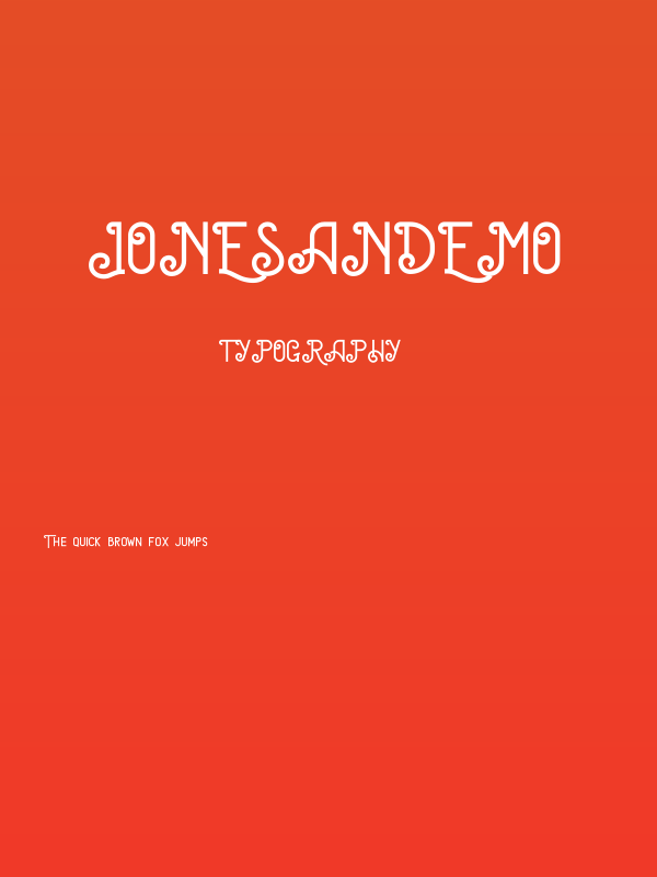 JonesanDemo Poster