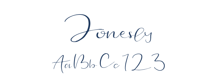 Jonesly Font Preview