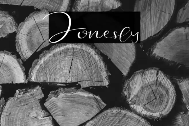 Jonesly Font examples