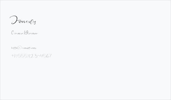 Jonesly Business Card