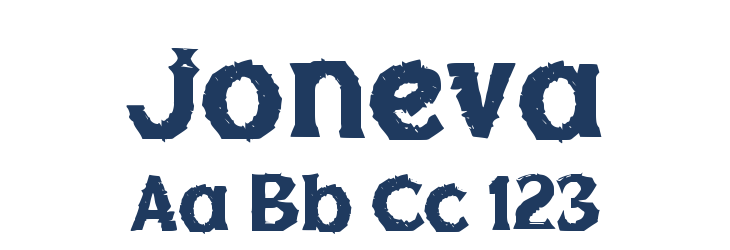 Joneva Font Preview